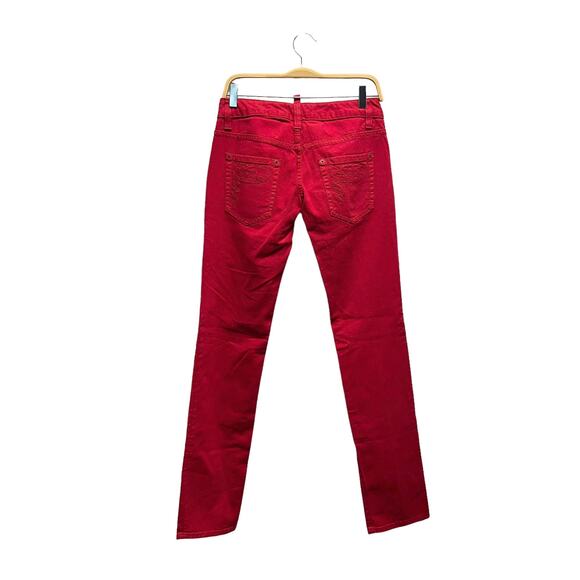 NWT Dsquared2 Red Jeans Low Rise Y2K Women’s Size 42 (6 US) - Picture 10 of 11